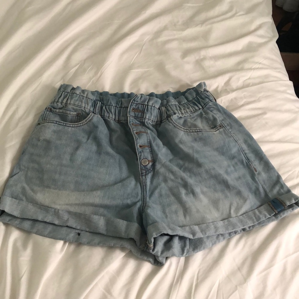 Denim High Rise Short